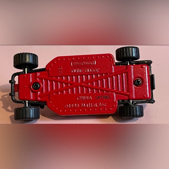 Matchbox Dune Buggy V8 Motor Sand Red w/Black Roll Cage & Seats 1:61 Scale - Picture 8 of 8
